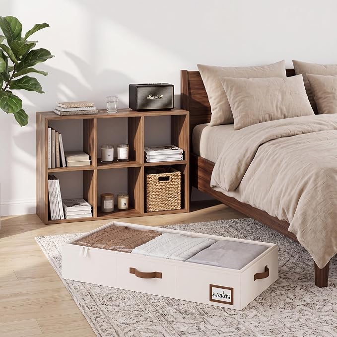StorageWorks 6 Inch Low Profile Under Bed Storage Containers - Image 5
