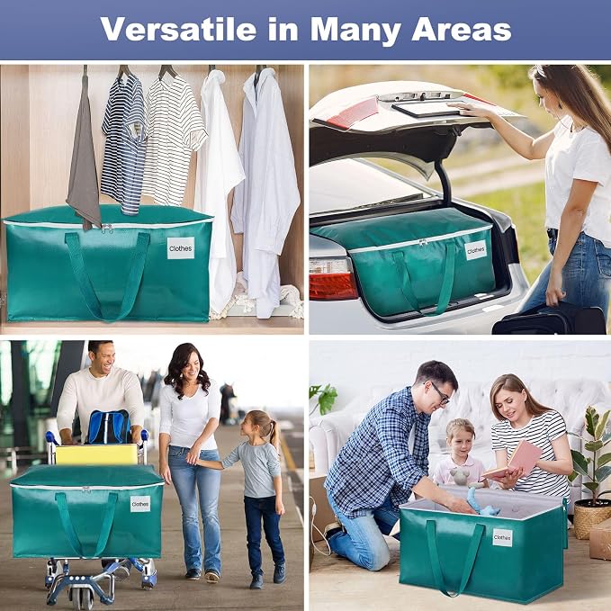 StorageRight Moving Bags, Moving Boxes, 93L 6-Pack Sotrage Bags Totes, - Image 7