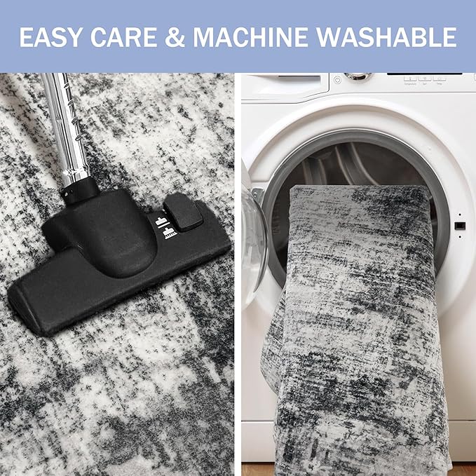 Abstract Area Rug 4x6 Ft Washable Rugs - Image 4