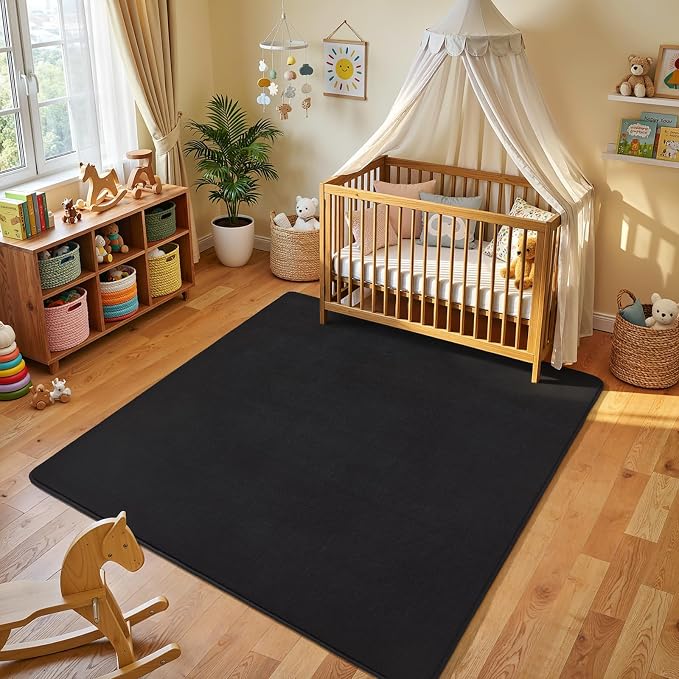 6x6 Square Area Rugs for Bedroom Living Room, Modern Non Slip Minimalist Carpet - Image 7
