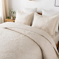 3-Piece King Quilt Set Quilted Bedspread Oversized Microfiber Lightweight by Travan