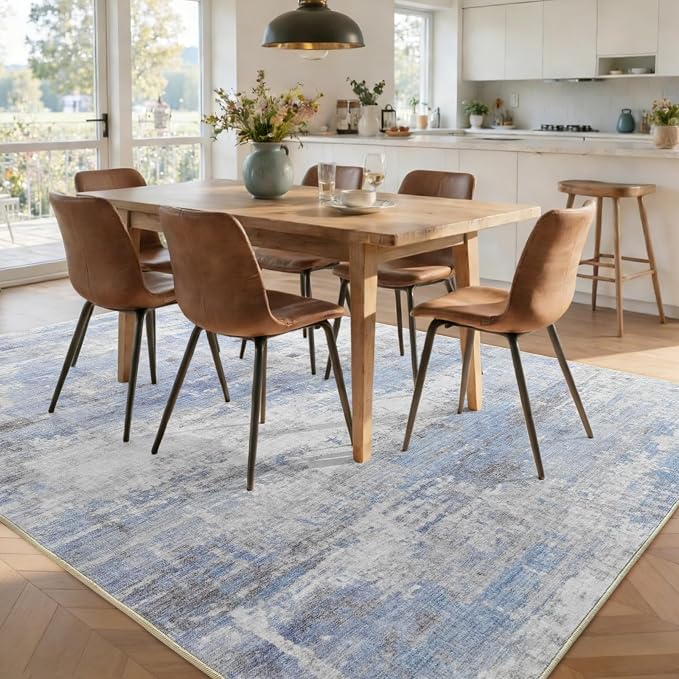 5x7 Ft Area Rugs for Living Room, Soft Non-Slip Washable Rugs Modern Abstract - Image 9