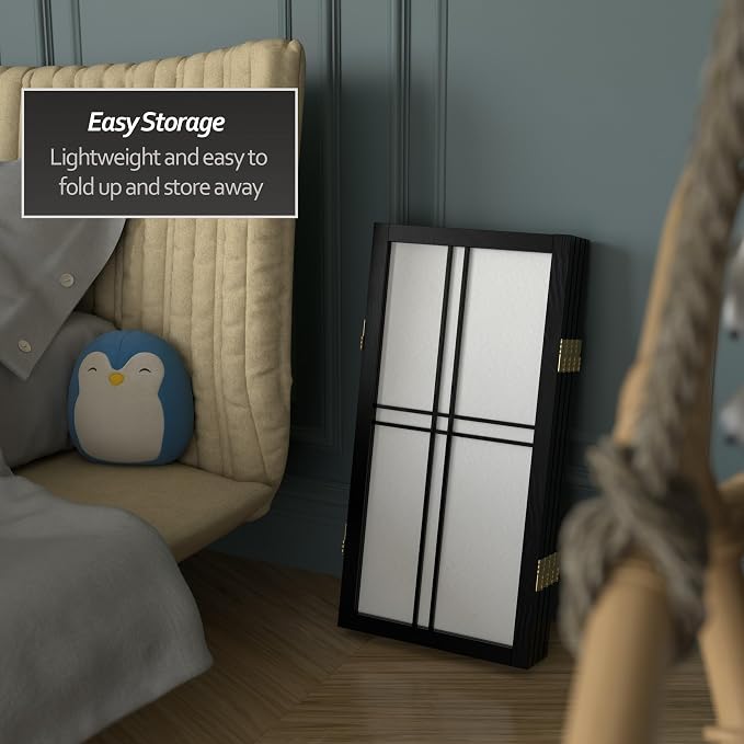 2 ft. Short Desktop Double Cross Shoji Screen - Image 6