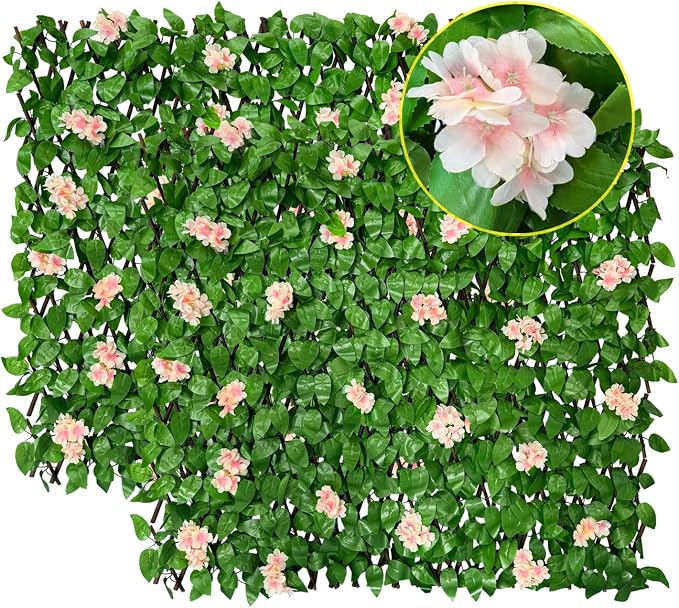 Expandable Faux Ivy Fence Privacy Screen by Unknown
