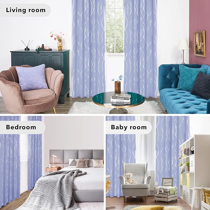 Deconovo Blackout Back Tab Curtains - Image 6