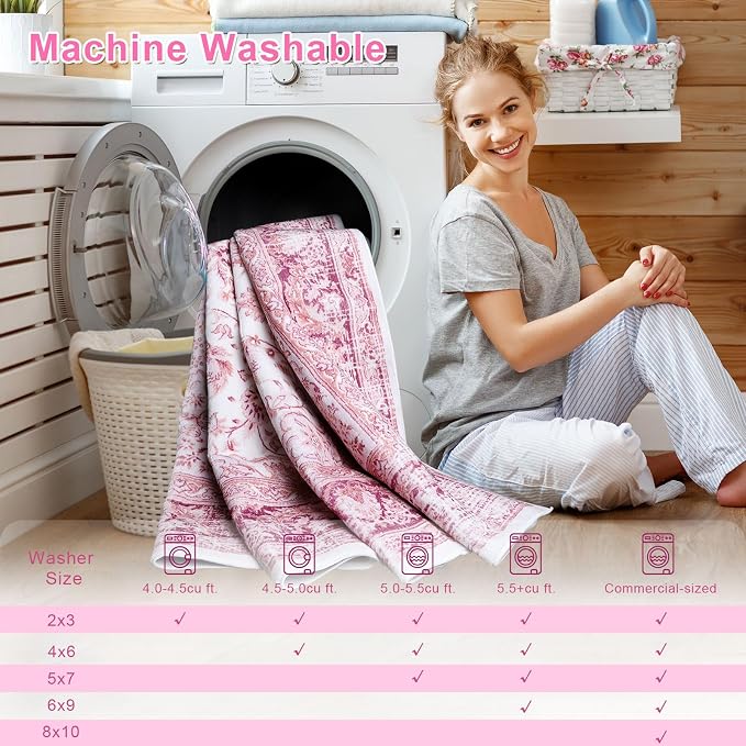 Macgace Washable Vintage Area Rug - Image 7