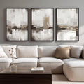 Large Framed Neutral Abstract Wall Art by Cuspin