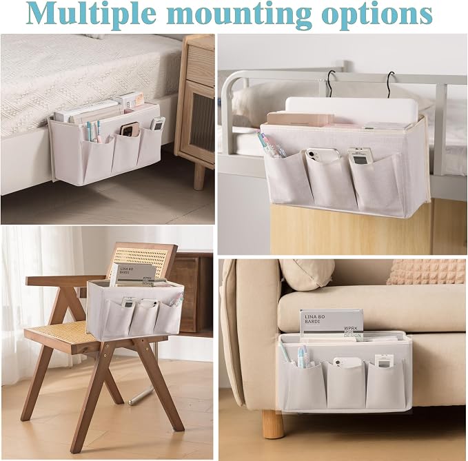 Bedside Caddy / Bedside Storage Organizer Hanging Bag - Image 6