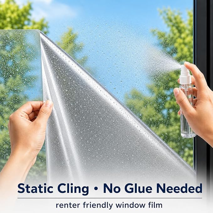 One Way Privacy Window Film Heat Control Mirror Tint 23.6Inx32.8Ft | Reflective - Image 5