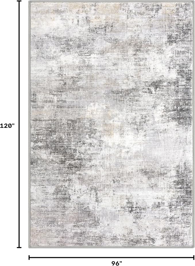 Abstract Area Rugs 8x10 Ft Washable Large Rugs - Image 2