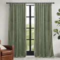 RYB HOME Sage Green Velvet Curtains by RYBHOME
