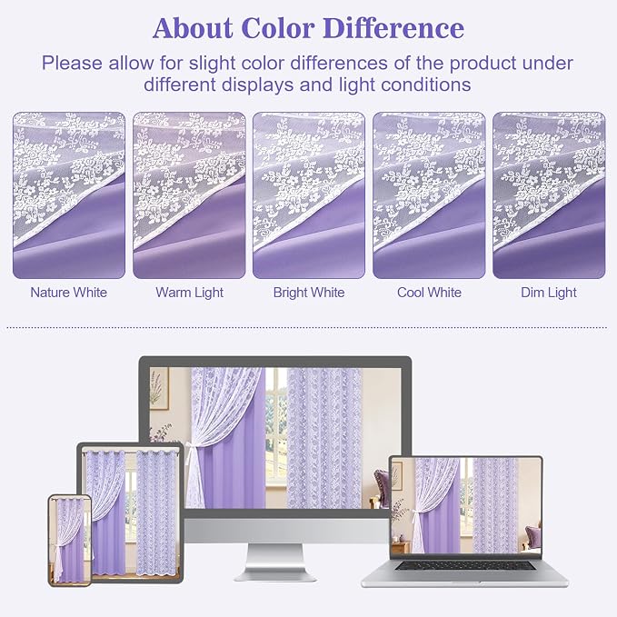 Yinhua Purple Blackout Curtains - Image 8