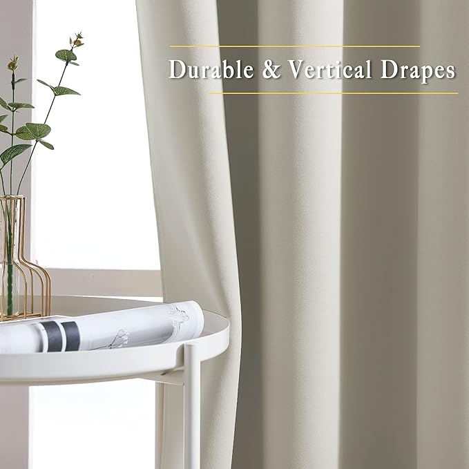 NICETOWN Room Darkening Window Curtains 72 inches Long, Thermal Insulated - Image 3