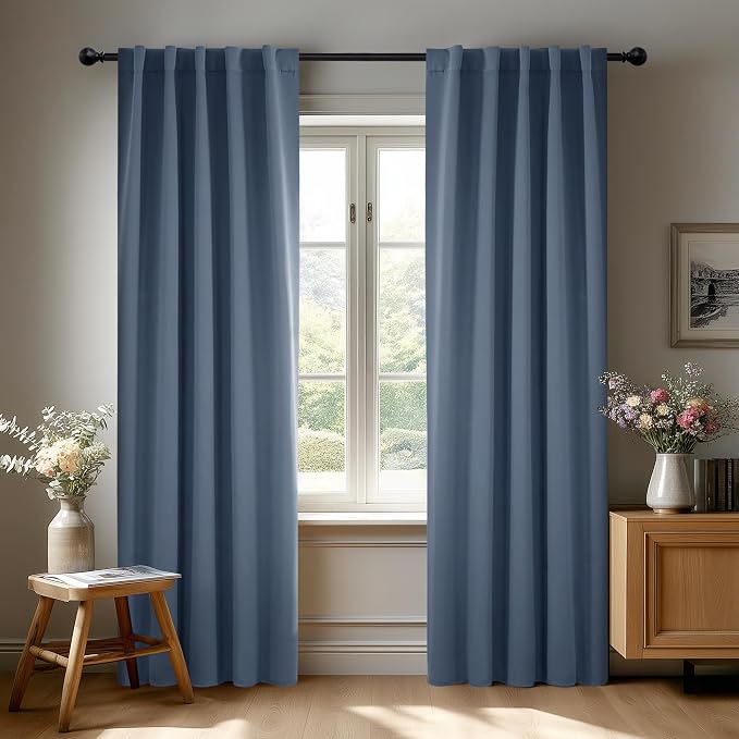 Deconovo Blackout Curtains for Bedroom, Living Room Curtains 72 Inches Long | by Unknown
