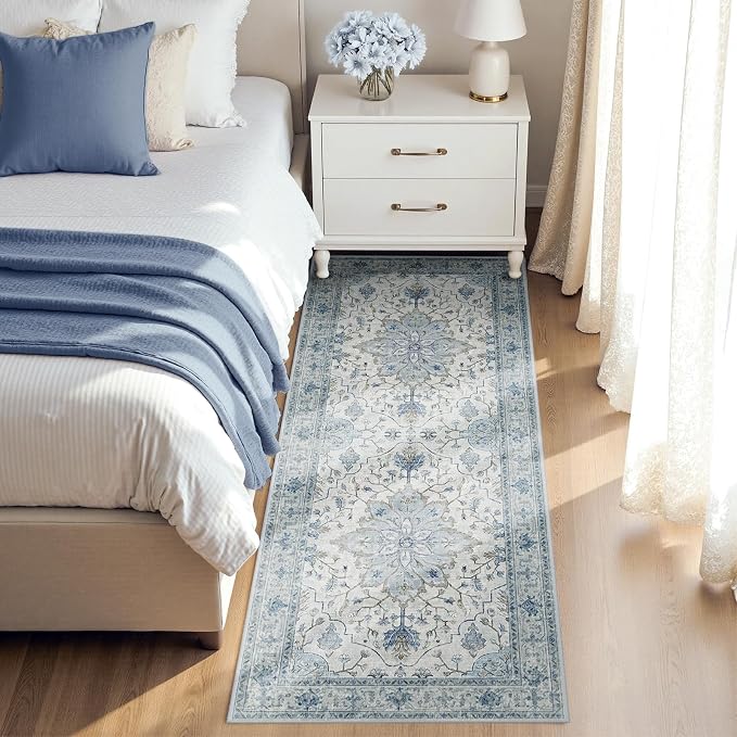 RELEANY Washable Area Rug, Runner 2'6"x8', Water Repellent, Pet Friendly - Image 2