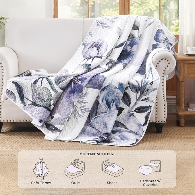 Quilt King Size, Reversible Polyester Coverlet Set - Image 4