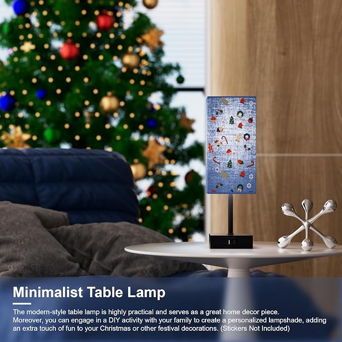 Touch Bedside Table Lamp for Bedroom, Touch 3-Way Dimmable LED Bulb Included - Image 4