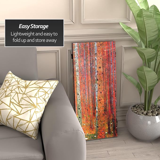 Red Lantern Double Sided Works of Klimt Room Divider - Image 3