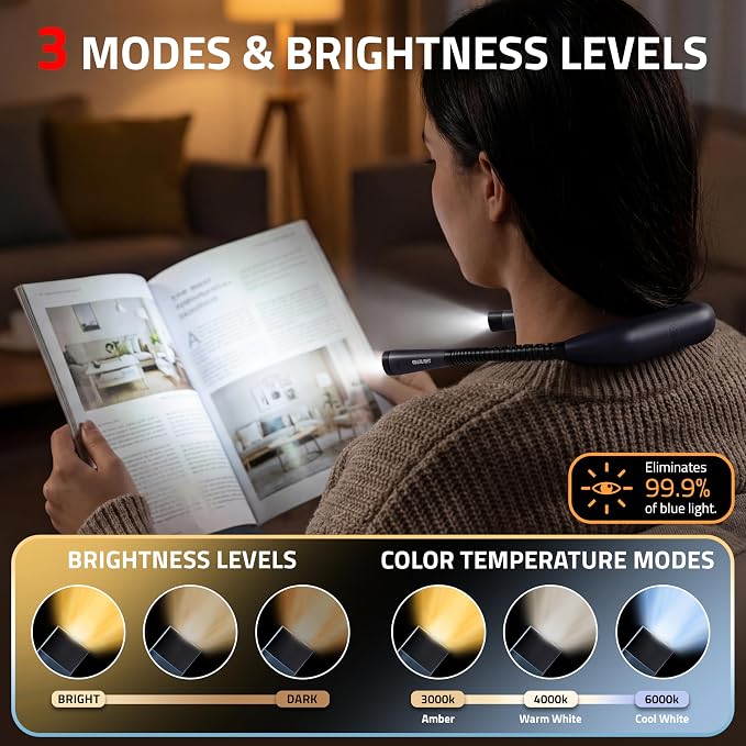 GearLight Rechargeable Book Light - Image 2