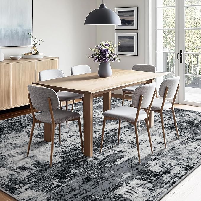 RELEANY Washable 7'x9' Abstract Area Rug - Image 3