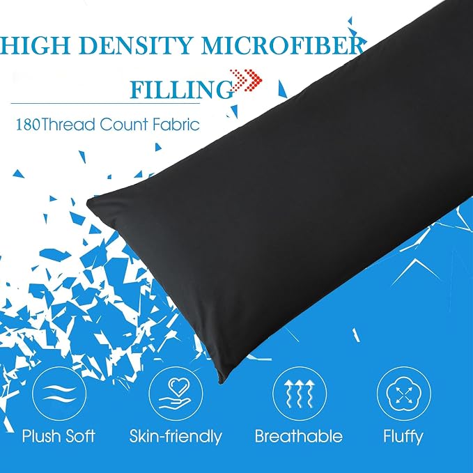 SHOUREN Large Body Pillow, Long Bed Pillow - Image 5