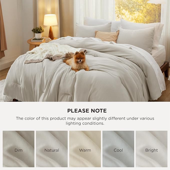 Bedsure Oversized Queen Comforter Set, 3 Pieces GentleSoft™ Bed Set, 1 - Image 7