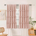 Thermal Insulated Window Curtains, Rustic Rod Pocket Drapes by Homechoice+Decor