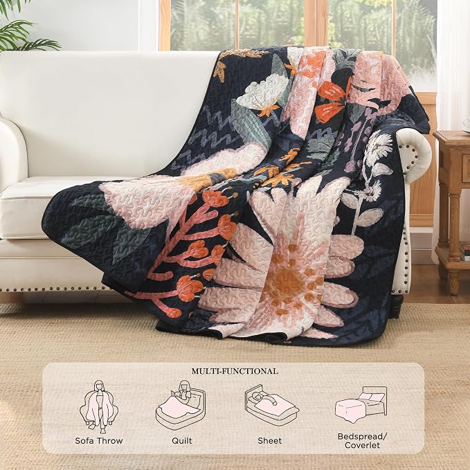 Quilt Queen Size, Reversible Polyester Coverlet Set - Image 4