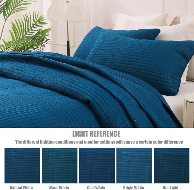 Whale Flotilla Ultra Soft Queen Quilt Bedding Set, Lightweight - Image 5