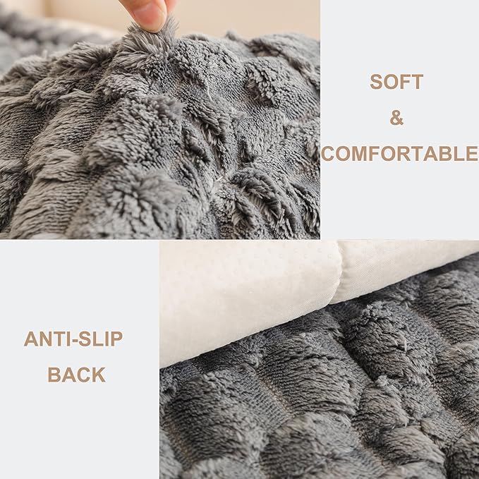 Mivnue Pet Couch Cover, Couch Covers for Dogs, Washable Dog Sofa Covers Couch Protector, Fuzzy Non Slip Couch Slipcover Pet Friendly