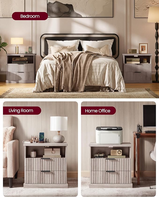 VASAGLE Set of 2 Nightstands - Image 7