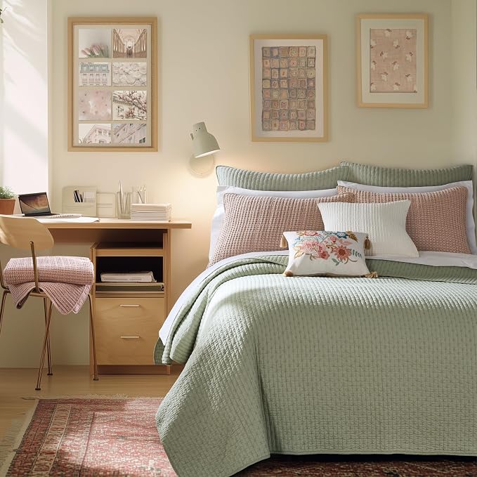 Levtex Home Cross Stitch Reversible Twin XL/Twin Quilt Set - Image 8