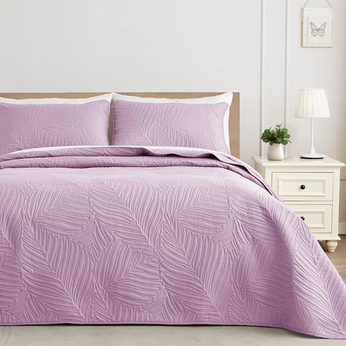 Exclusivo Mezcla 3-Piece Queen Quilt Bedding Set, Soft Microfiber Bedspread | by ExclusivoMezcla