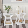 FROMJBEST End Tables Living Room Set of 2 by FROMJBEST