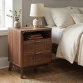 LYNCOHOME Fluted Nightstand by LYNCOHOME