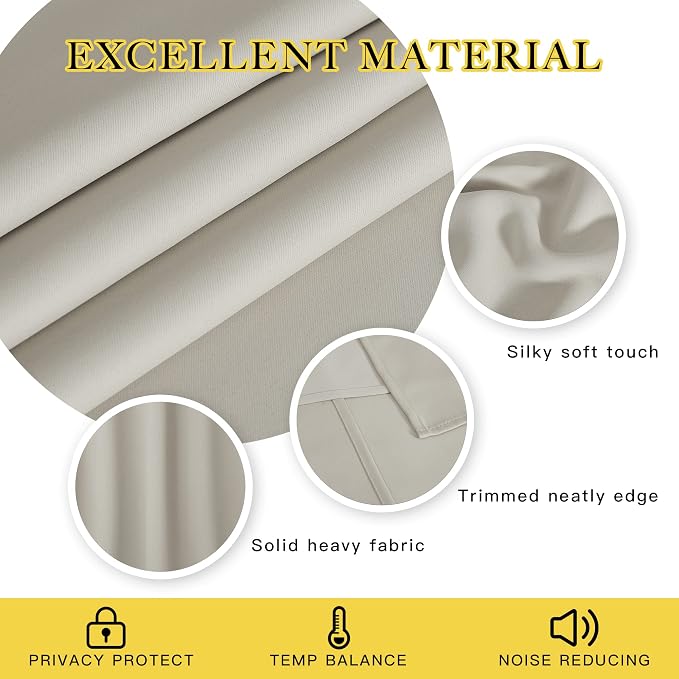 NICETOWN Blackout Bedroom Door Curtain - Image 4
