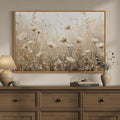 Framed Vintage Rustic Neutral Floral Wall Art by Cuspin