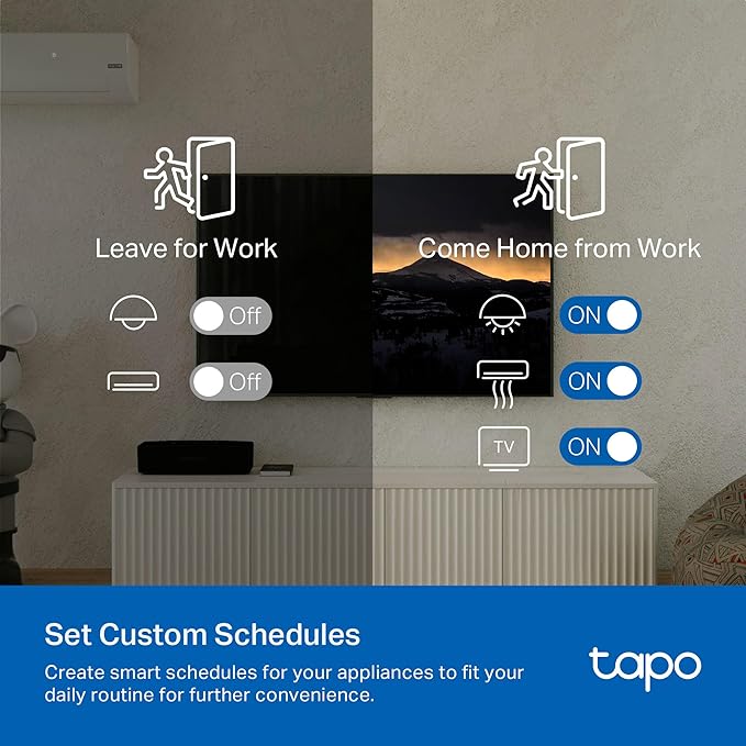 Tapo Smart IR & IoT Hub with Chime - Universal Remote for TVs, ACS, & 18+ Device Types, Matter-Certified, Supports 8,000+ Infrared Brands, Voice & App Control, Custom Schedules & Automations, H110