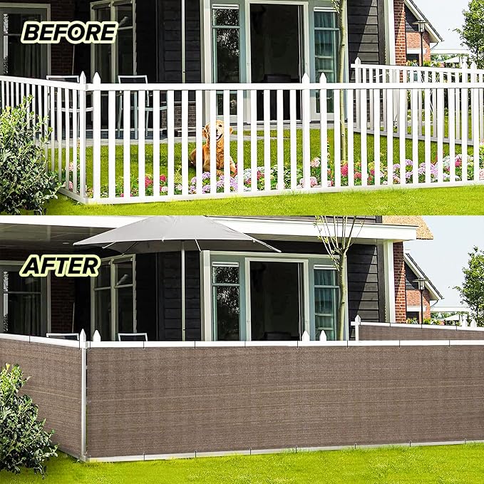 LOVE STORY 2.5' x 5' Balcony Privacy Screen Cover - Image 3