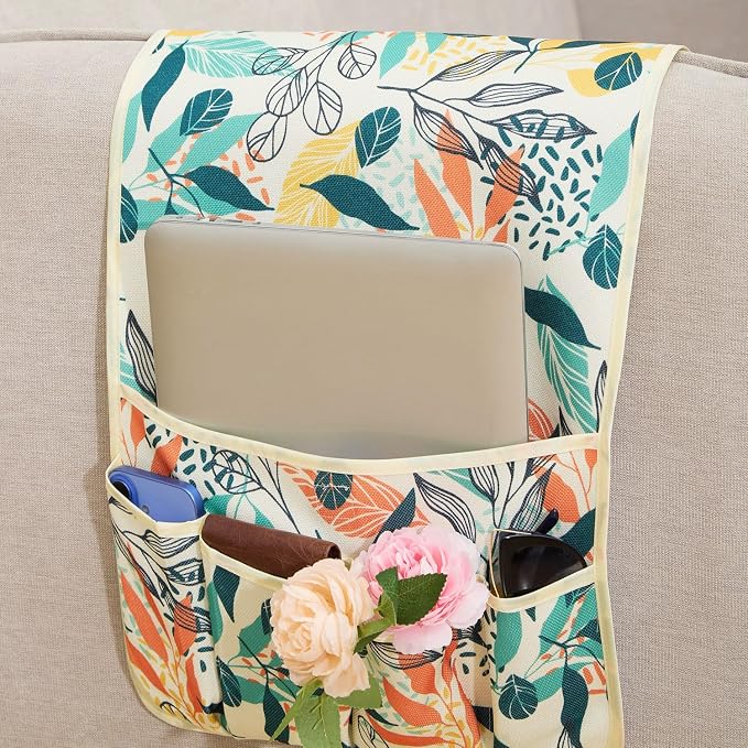 Sofa Armrest Organizer Non-Slip Arm Chair Hanging Caddy Remote Control Holder - Image 2
