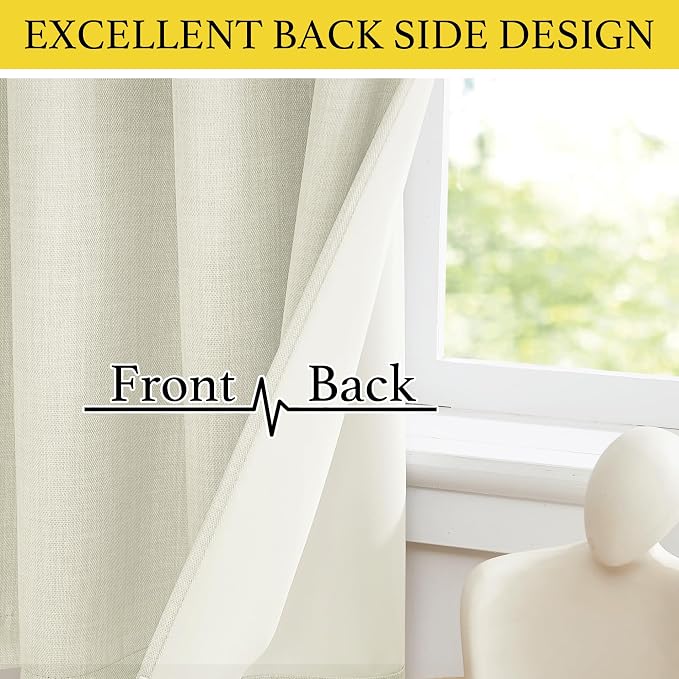 NICETOWN 30 Inch Length Curtain Valances, 2 Panels Blackout Thermal Insulating - Image 4