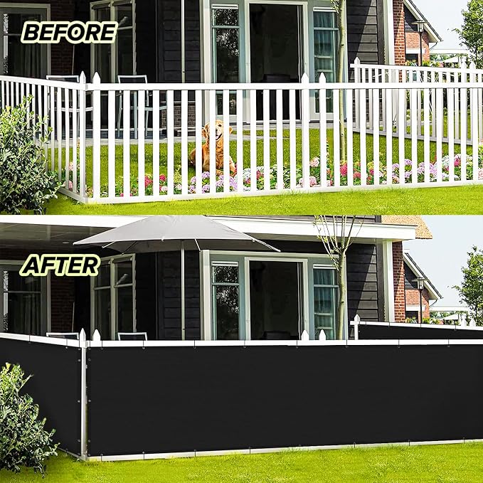 LOVE STORY 3' x 3' Balcony Privacy Screen Cover - Image 3