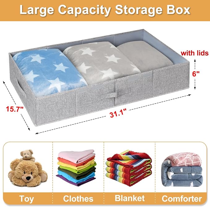 punemi 6 in Tall Under Bed Storage Containers - Image 6