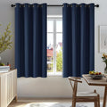 Deconovo Blackout Curtains for Bedroom and Living Room 54 Inches Long | Black by Unknown