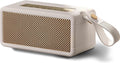AT&T Essentials Retro 40W Bluetooth Speaker, IPX6 Waterproof, Bluetooth 5.3, LED Light Modes, Bass & Treble Control, 12H Battery, USB-C Charging, Outdoor & Indoor Use, Home Audio System - Cream