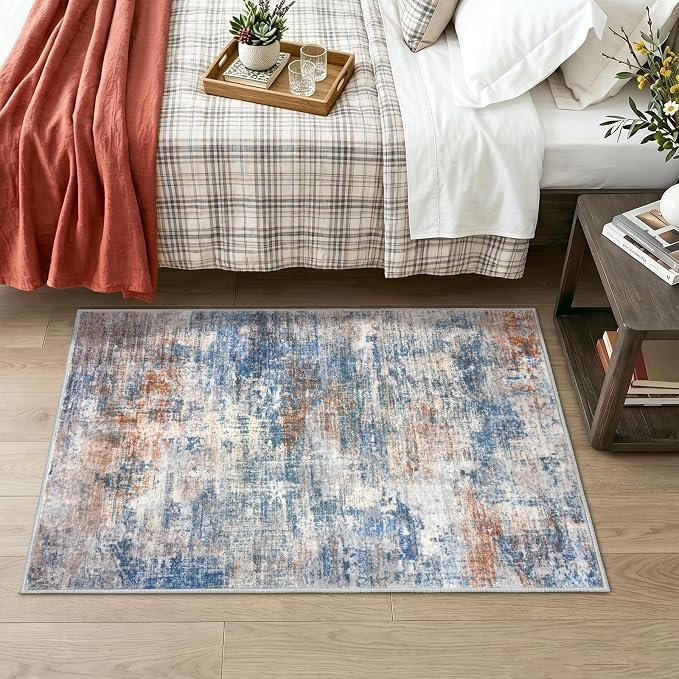 Abstract Area Rug 3x4 Ft Washable Rugs - Image 9