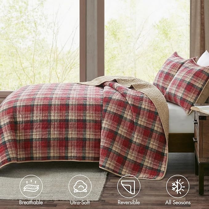 Woolrich Reversible Quilt Cabin Lifestyle Design - Image 4