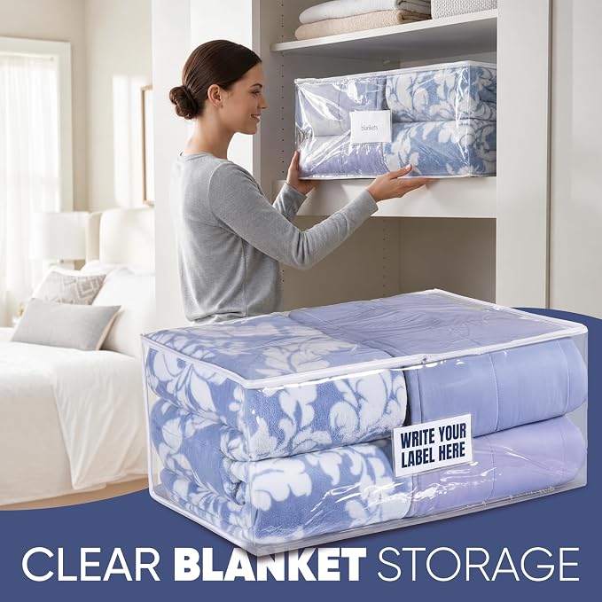 Masirs Clear Blanket Storage Bag - Image 6