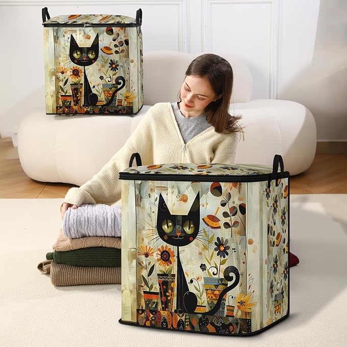 2pcs blanket storage bag for under bed, dorm bedding organizers 95L | king - Image 5
