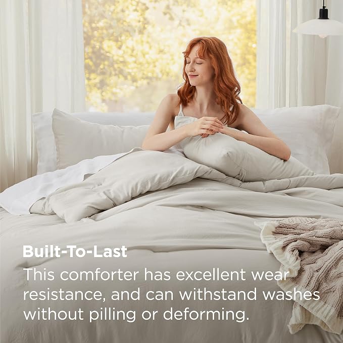 Bedsure King Comforter Set, 3 Pieces GentleSoft™ Bed Set, 1 Lightweight - Image 3